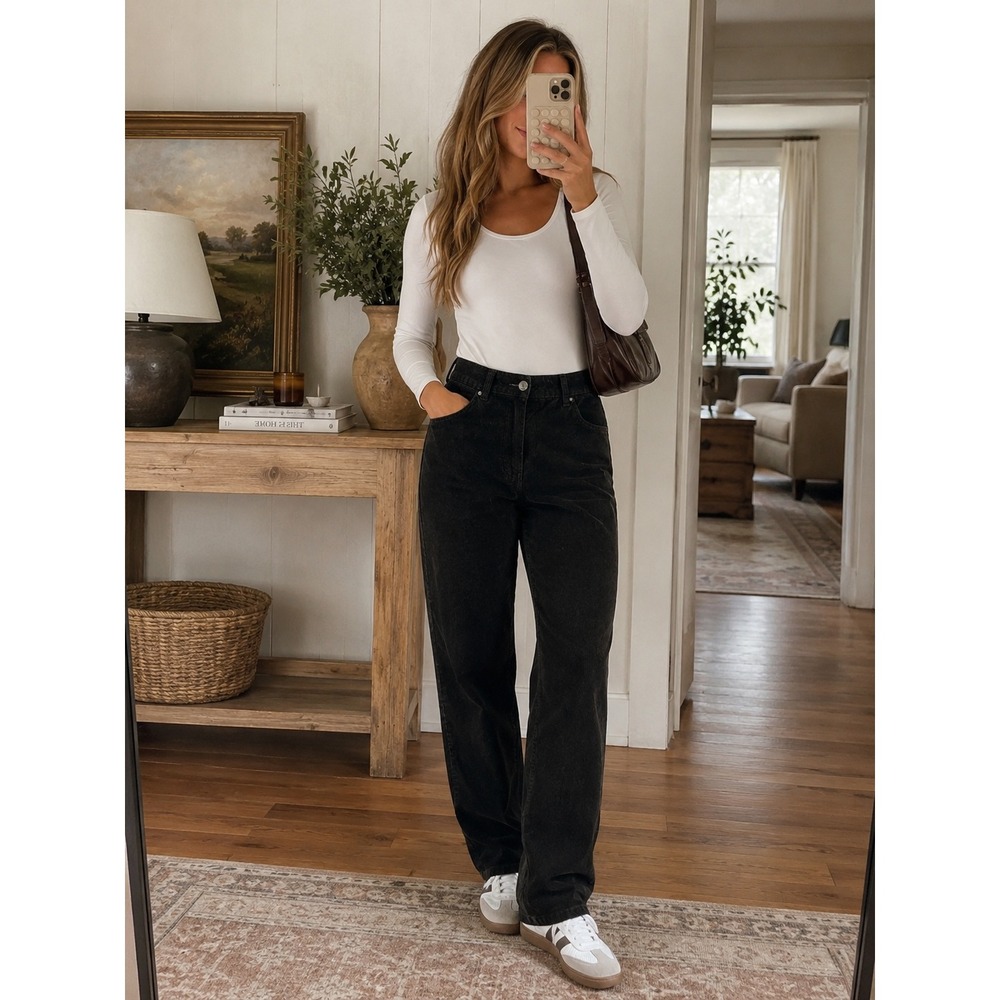 Talbots Heritage Corduroy Pants Womens 12 Dark Olive Brown Straight Leg